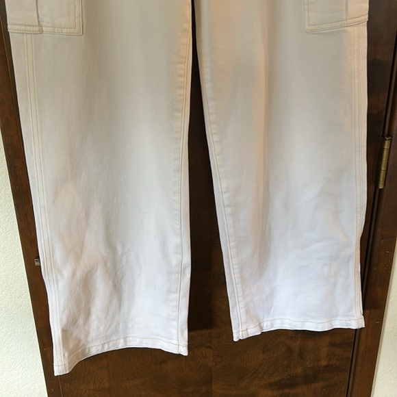 GAP 90’s  WHITE LOOSE CARGO MID RISE NWTS SIZE 29/8 - Picture 3 of 14